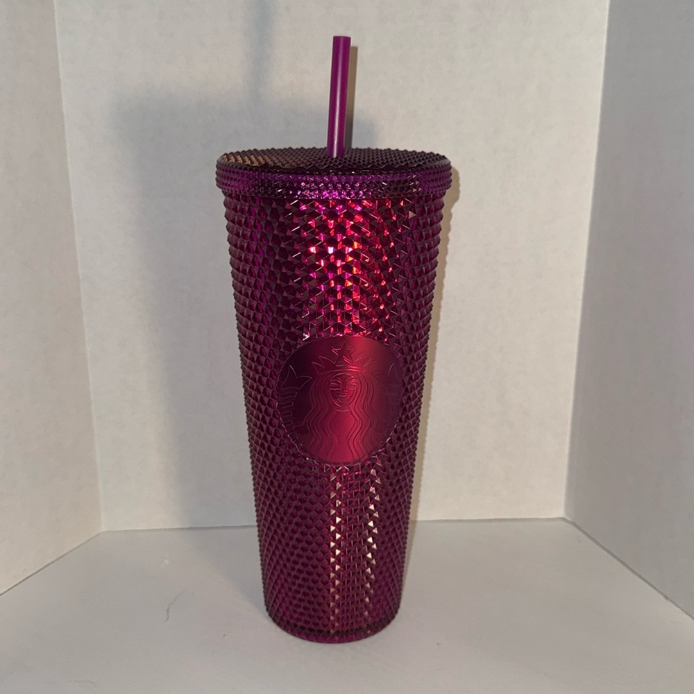 Cranberry Pink Crystal Starbucks Cup NWT